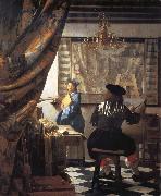 The Artist in his studio VERMEER VAN DELFT, Jan